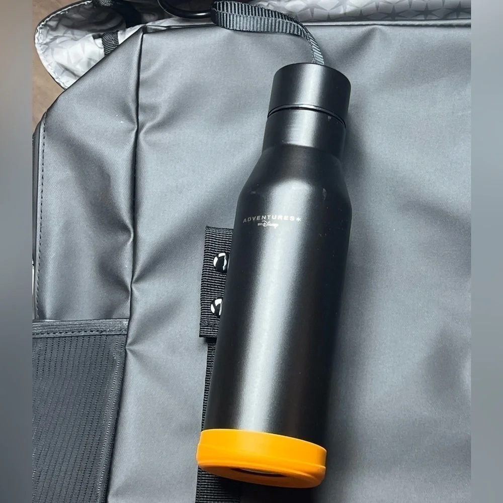 Adventures by Disney Black Backpack with Matching Water Bottle Black